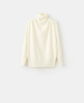 Women's Ruched Turtleneck Sweater