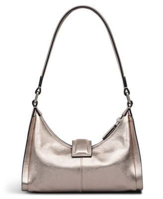 Sloane Mews Metallic Small Ziptop Shoulder Bag