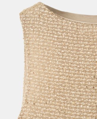 Women's Sequin Detail Knitted Dress
