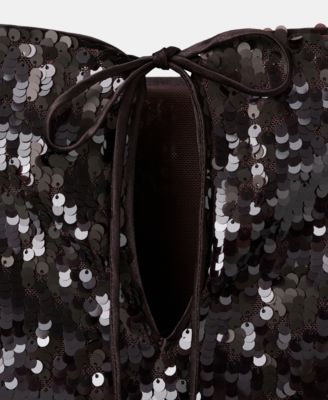 Women's Bell-Sleeved Sequins Top