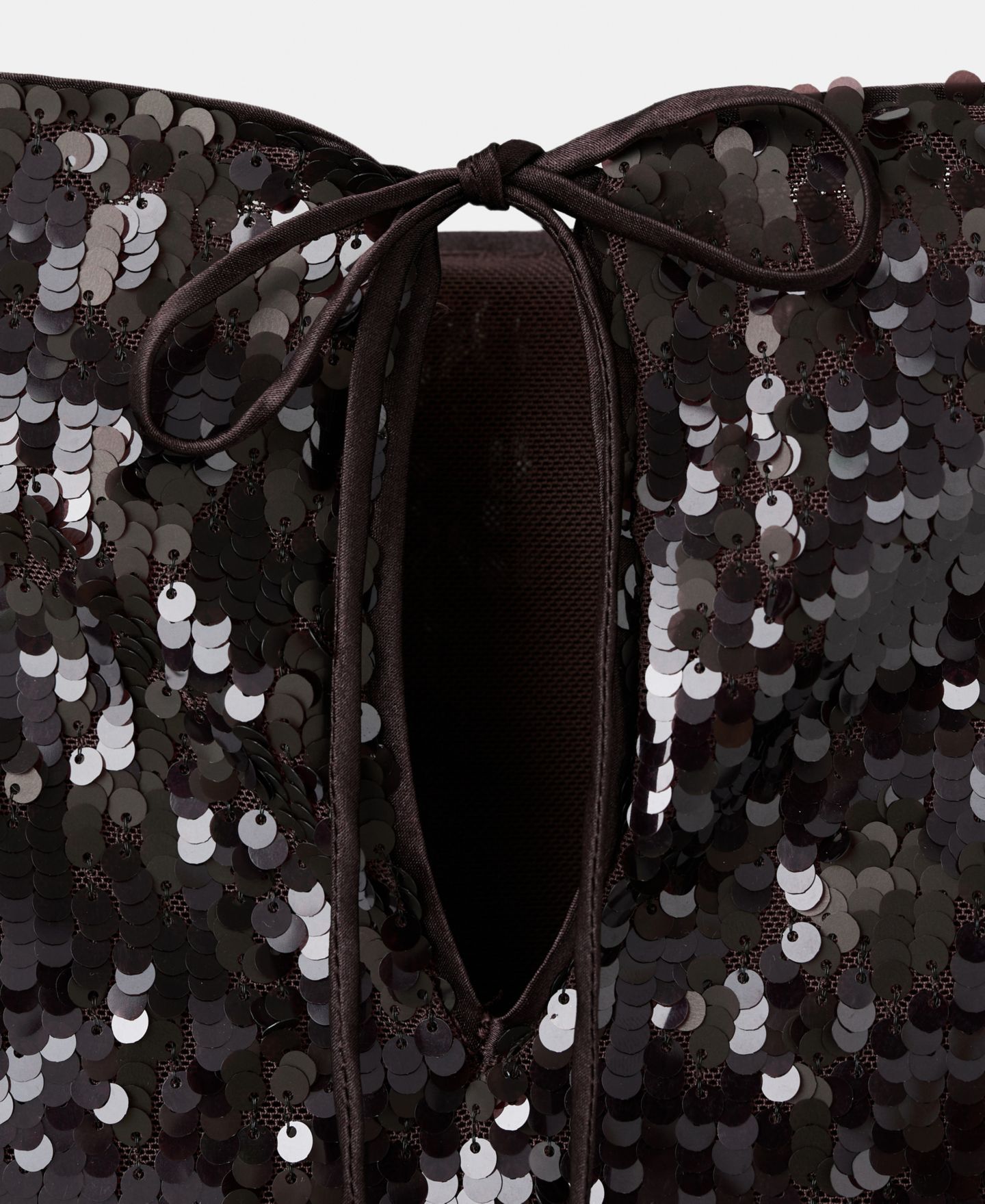 Женский топ Mango Bell-Sleeved Sequins, цвет: Коричневый — фото 5