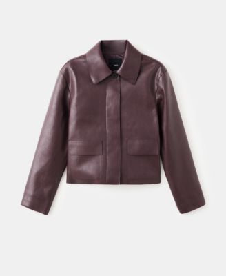 Women's Pockets Faux-Effect Jacket