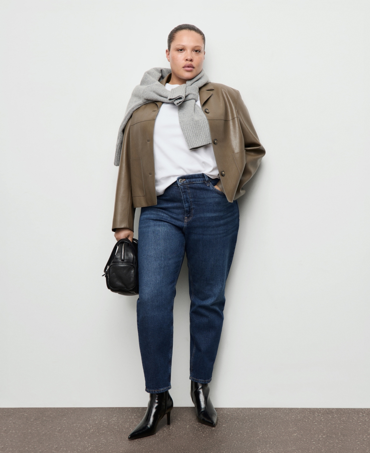 Mango Women's New Mom Comfort High-Rise Jeans