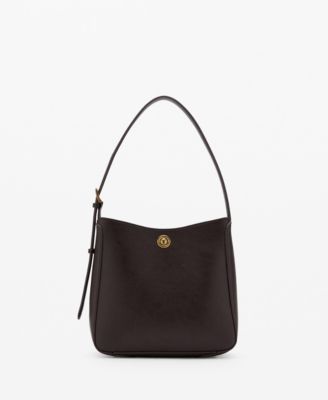 Women's Metal Detail Medium Bucket Bag