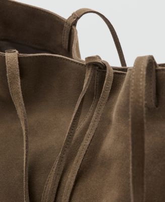 Women's Suede Leather Shopper Bag