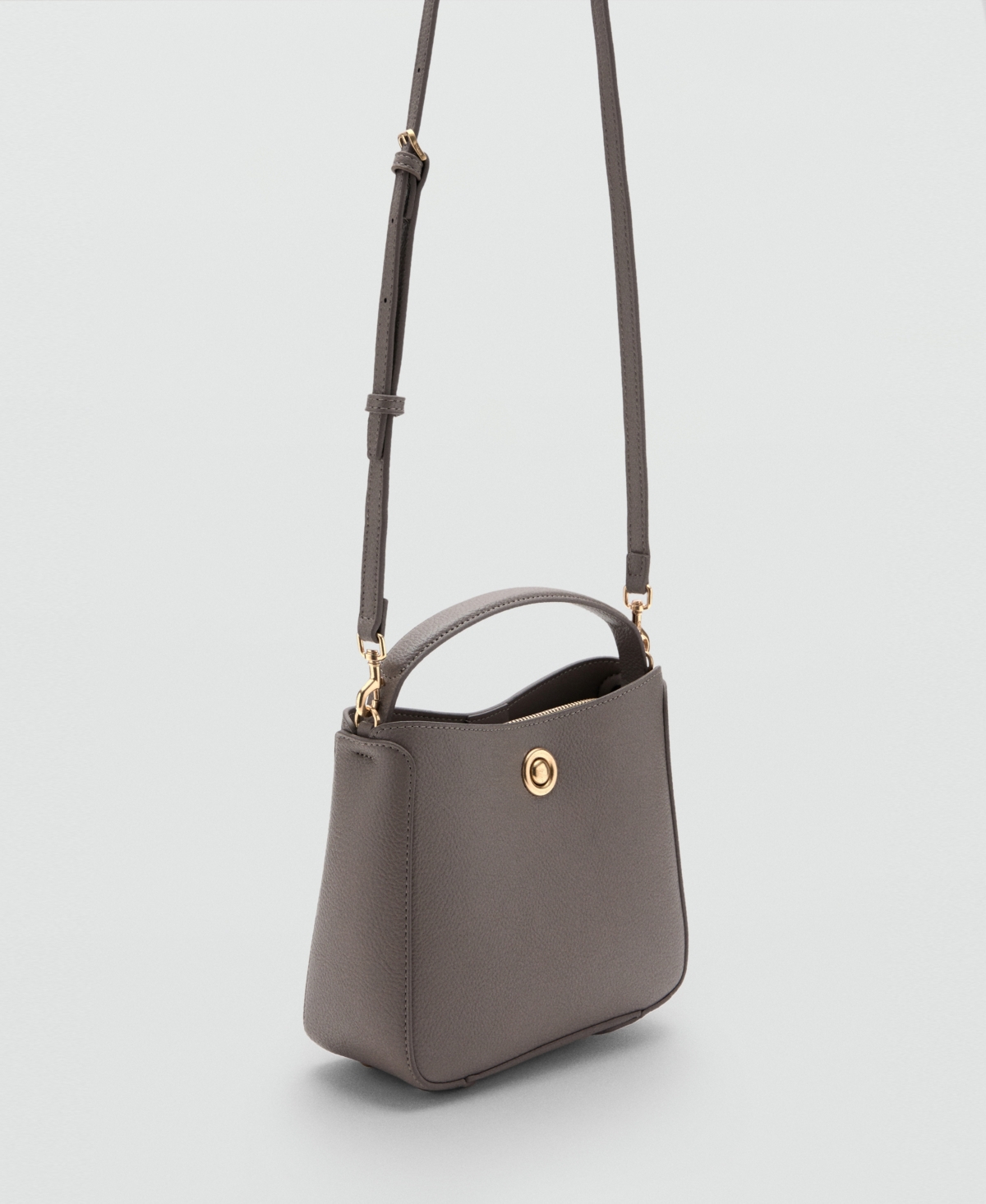Mango Women's Metal Detail Small Bucket Bag