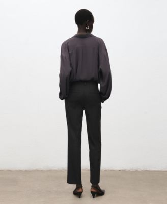 Women's Slim Cropped Pinstripe Pants