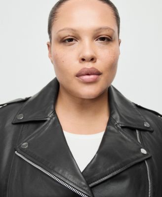 Women's Leather Biker Jacket