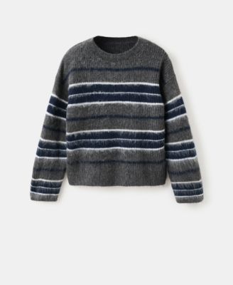 MANGO - Women's Knit Striped Sweater