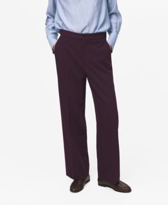 Women's High-Waist Straight Pants