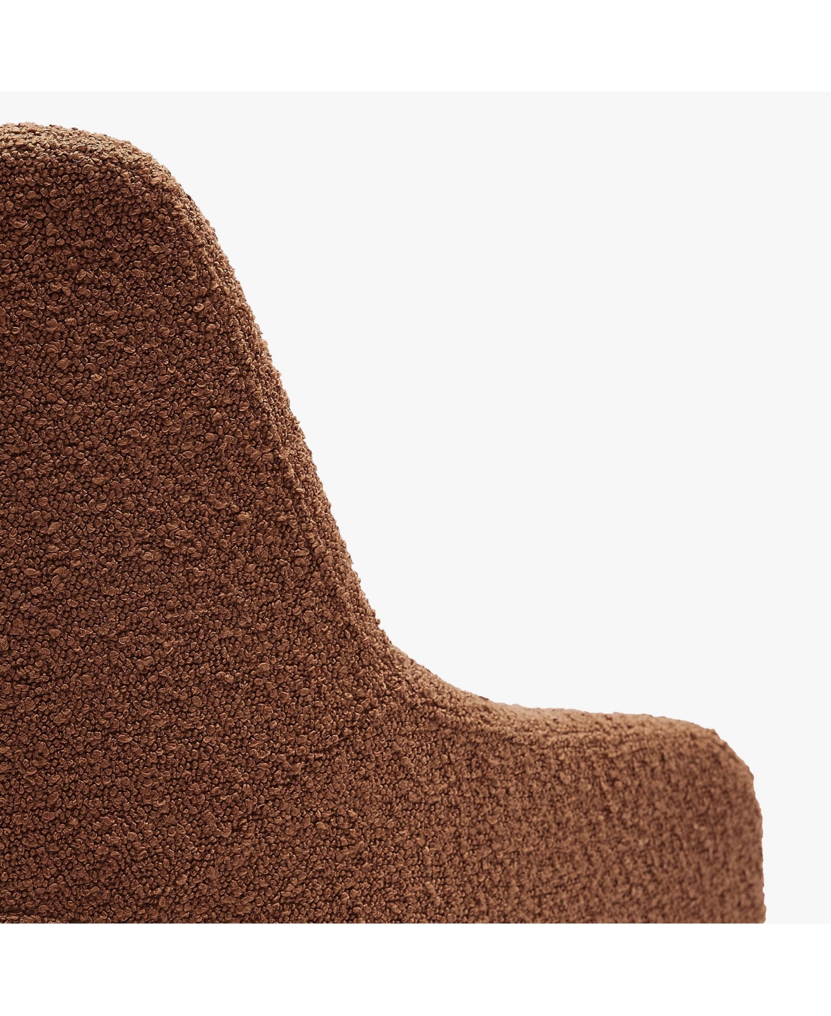 Mid-Century Modern Large Boucle Swivel Accent Arm Chair