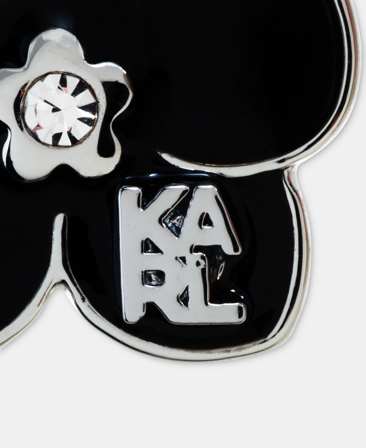 Karl Lagerfeld Paris Glass Stone Orchid Stud Earrings