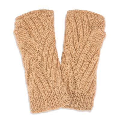 Women s Artisan Hand-Knit Vienna Winter Wool Half Mitten