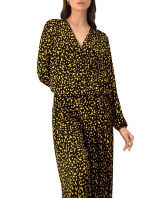 Women's Polka Dot Straight Blouse