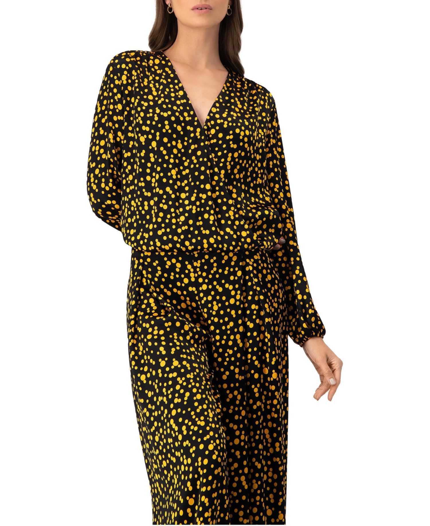 Women's Polka Dot Straight Blouse