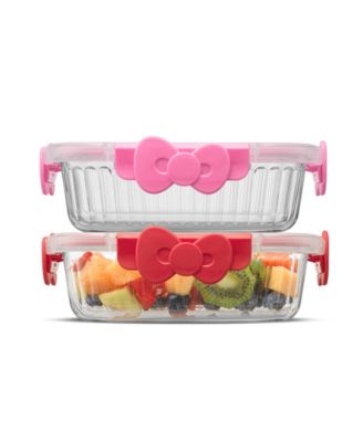 Hello Kitty Fluted Food Storage Containers, Set of 2