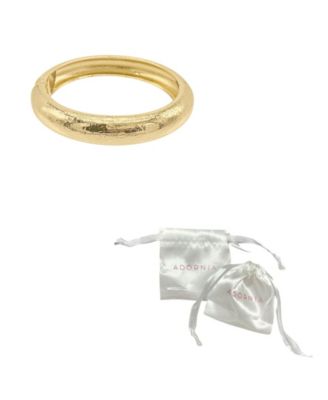 14K Gold Plated Texturized Bangle