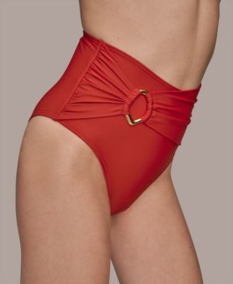 Donna Karan Women's High-Waist Bikini Bottoms
