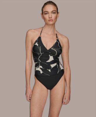 Women's Halter Neck Tankini and Bottoms