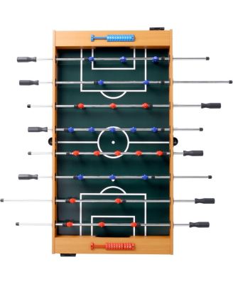 MDF Foosball Table with Steel Rods,  Modern Foosball Table with Non-Slip Handles for Adults, Indoor Soccer Game Table