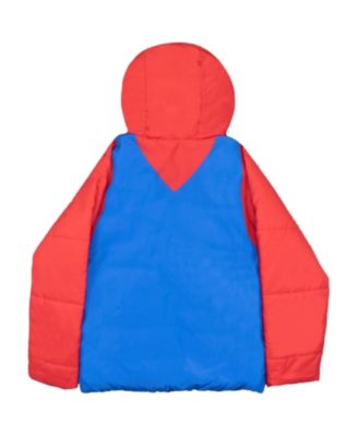Boys Super Graphic Print Puffer Winter Coat Jacket
