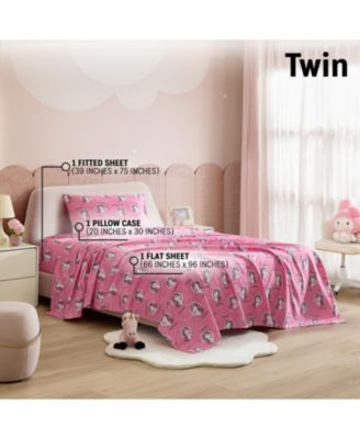 Printed Kids Bed Sheets - Multi Piece - Patterned Bed Sheet Set - Wrinkle Resistant & Ultra Soft - For Mattresses up to 15 Inches Deep