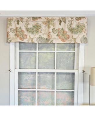 100% Cotton High Quality Tila Tailored Window Valance with 1.5" Rod Pocket 50" W X 12" L Cream