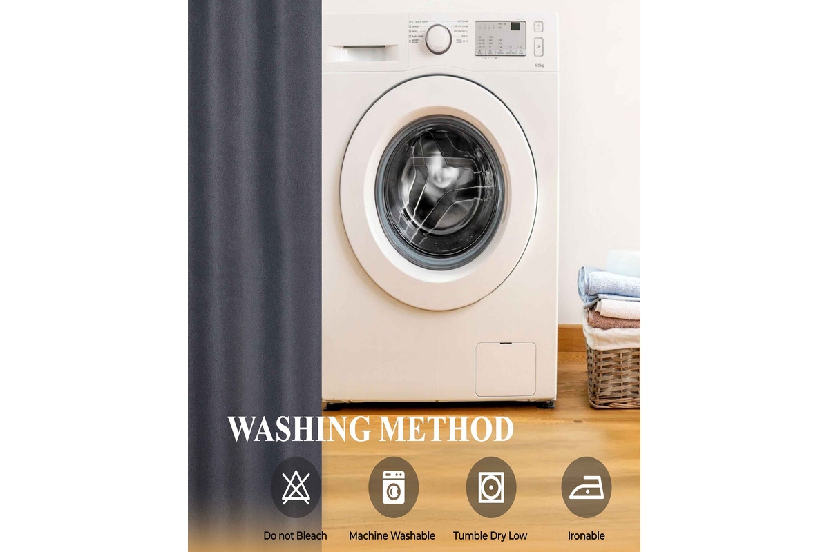 Superior Nyan 100% Blackout Machine Washable Curtains, Set of 2 Panels