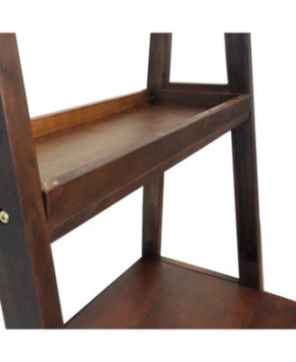 Streamdale 32x20x68" Ladder Desk, Ladder Style Display Shelf