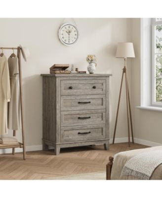 34.8" Tall Vertical Drawer Dresser with Large Storage