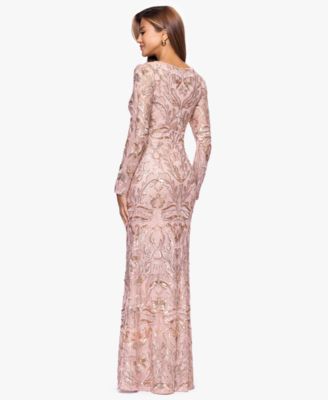 Women's Sequinned Embroidered Evening Gown