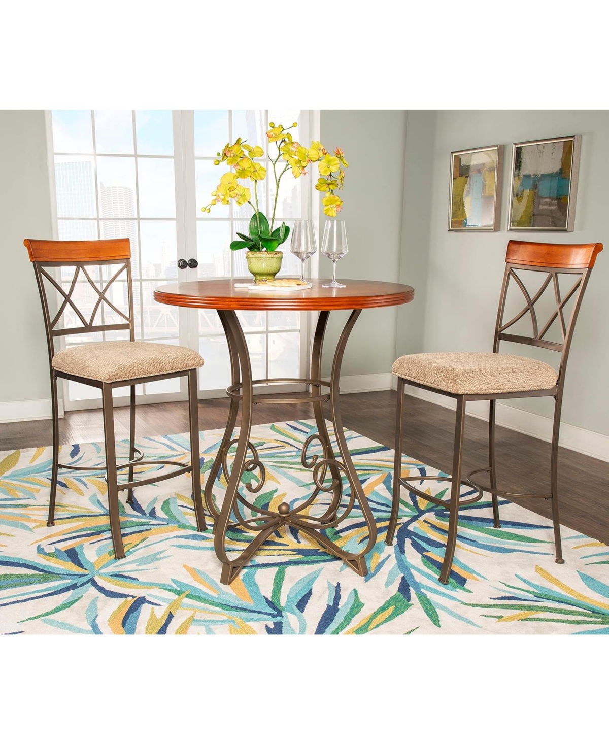 Powell Hamilton 3pc Stationary Pub Set