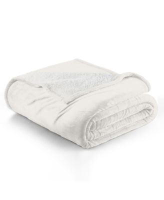 Velvet Plush Reversible Sherpa Bed Blanket