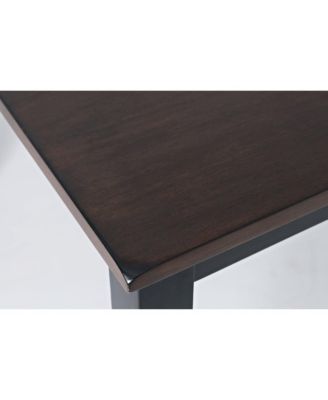 Asbury Park Solid Wood Farmhouse Four Piece Dining Set with Bench