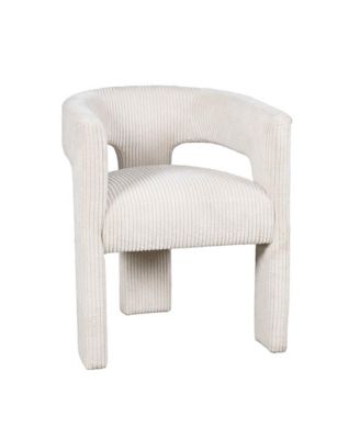 Bowen Modern Three-Leg Upholstered Accent Dining Armchair with Corduroy Fabric
