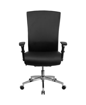 24/7 300 lb. Rated High Back Swivel Seat Slider Lumbar Ergonomic Office Chair
