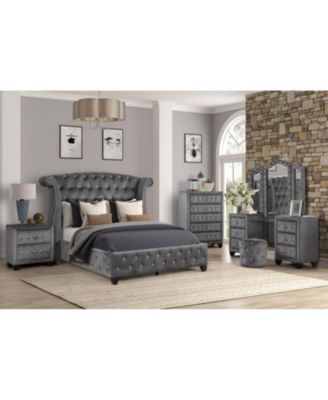 Streamdale Sophia Nightstand Gray