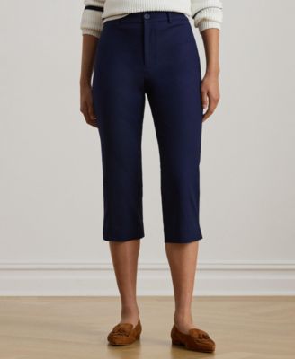 Women's Double-Faced Stretch Capri Pants
