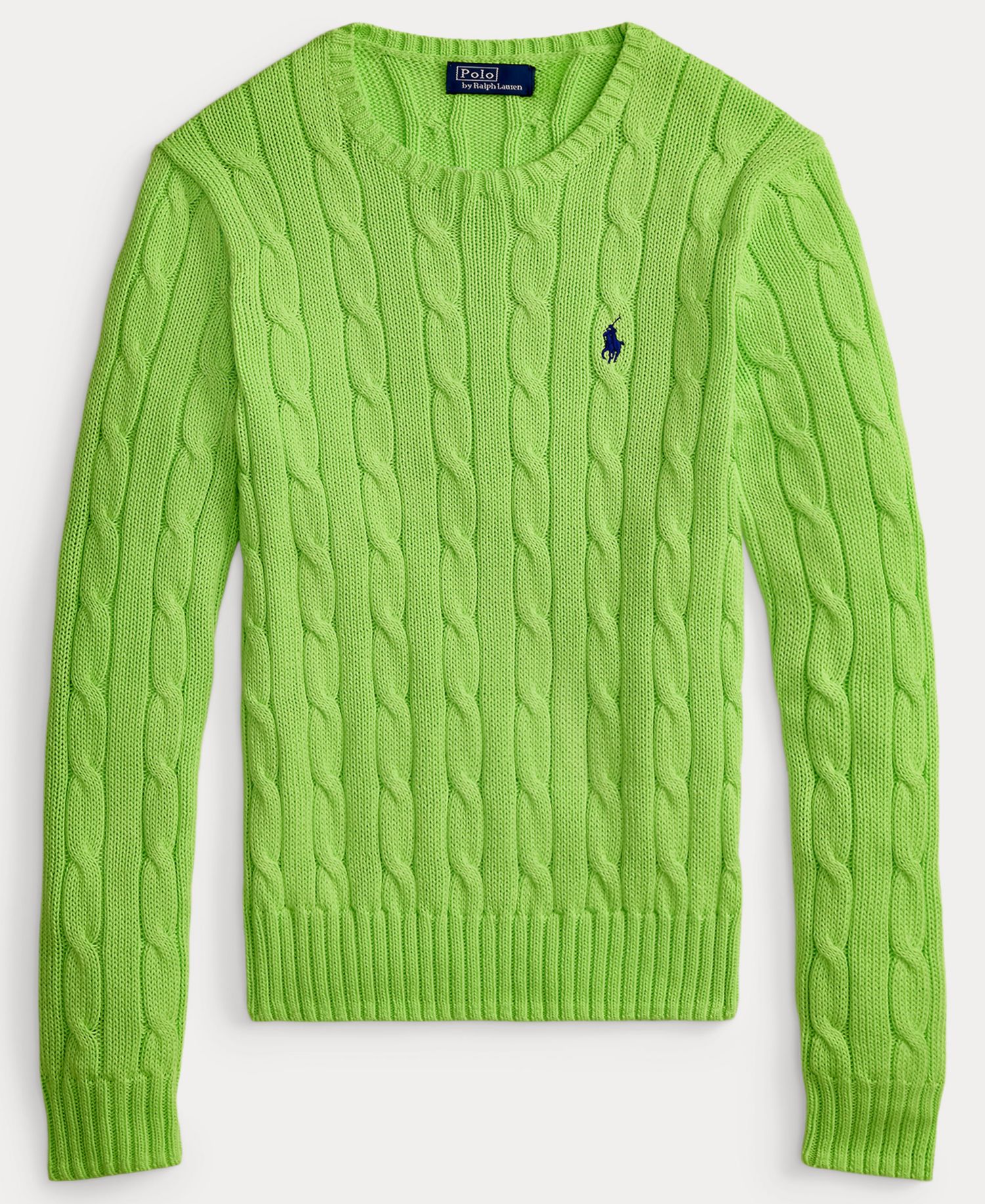 Women's Cable-Knit Cotton Crewneck Sweater