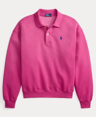 Women's Polo-Collar Fleece Pullover