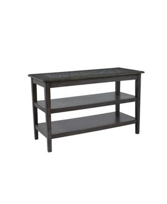 Baroque Sofa 48" Sofa Table with Mosaic Tile Inlay