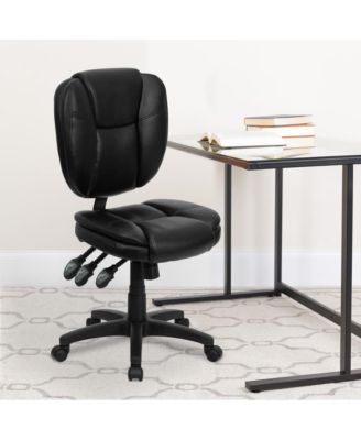 Mid-Back Ergonomic Task Office Chair with Pillow Top, Multifunction Swivel Design