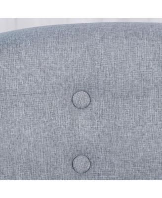 Cozy Children Sofa Couch Sturdy Wood 2 Seat Armrest Chair Kids Grey