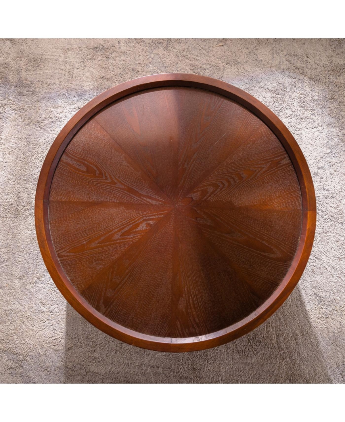 Streamdale Furniture Round Coffee Table with Hidden Storage & Removable Top