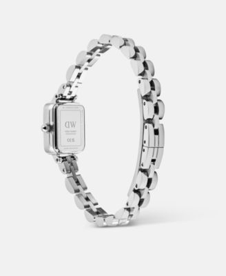 Women's Analog Silver-Tone Stainless Steel Watch, 18 mm