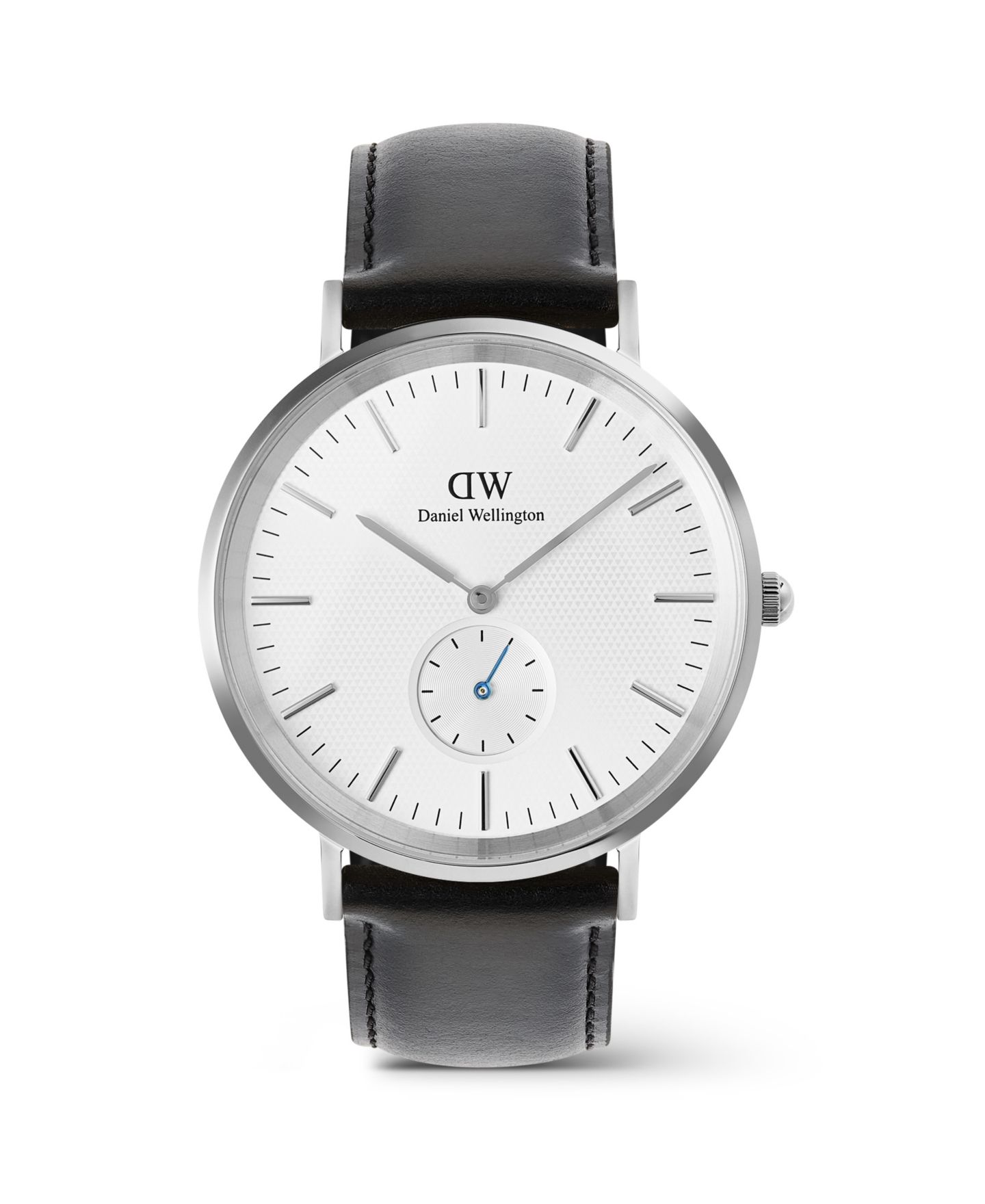 Мужские часы Daniel Wellington Analog Black Leather, 40mm — фото 1