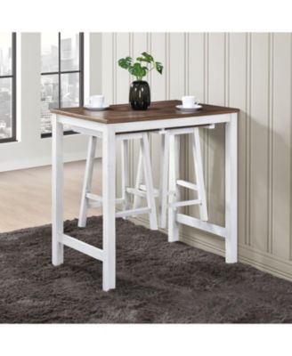 Streamdale 3 Pieces Counter Set Hanging Stool Easy To Clean For Small Space