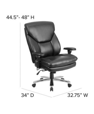24/7 400 lb. Big & Tall High Back Swivel Ergonomic Office Chair with Lumbar Knob