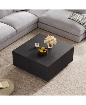 33.25" Square Coffee Table with 4 Drawers