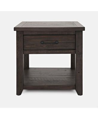 Madison County Rustic Reclaimed Pine Farmhouse Harris End Table